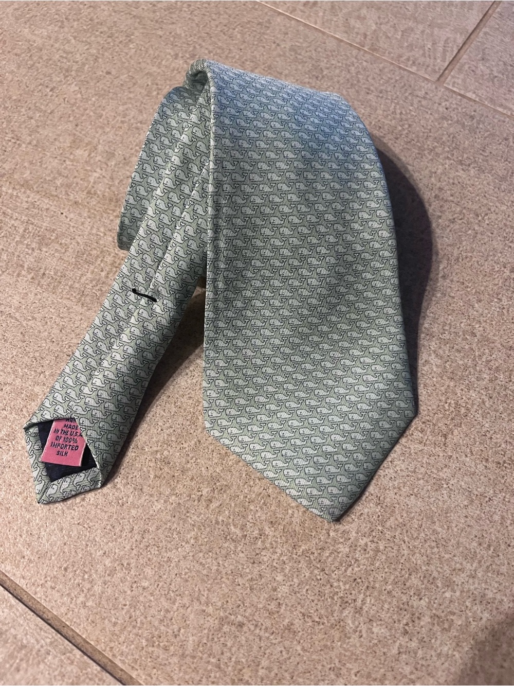 Vineyard vines Silk Light Green boys Tie